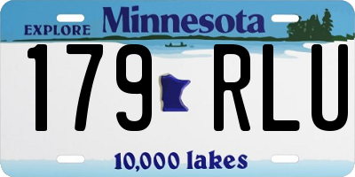 MN license plate 179RLU