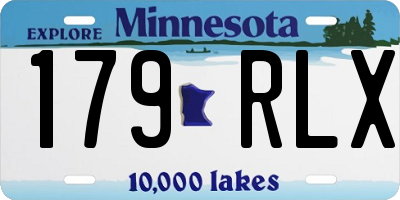 MN license plate 179RLX