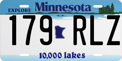 MN license plate 179RLZ