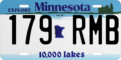 MN license plate 179RMB
