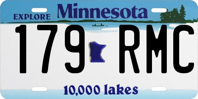MN license plate 179RMC