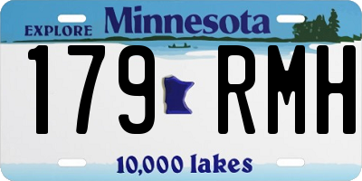 MN license plate 179RMH