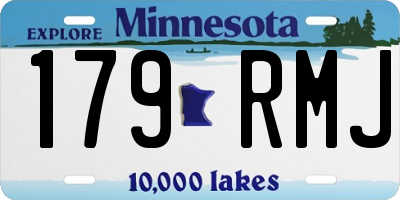 MN license plate 179RMJ
