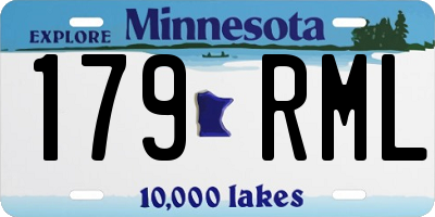 MN license plate 179RML