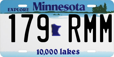 MN license plate 179RMM