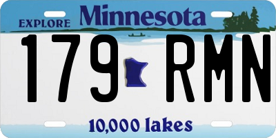 MN license plate 179RMN