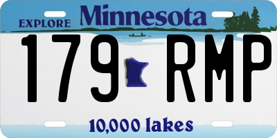 MN license plate 179RMP