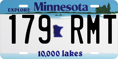 MN license plate 179RMT