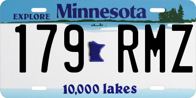MN license plate 179RMZ