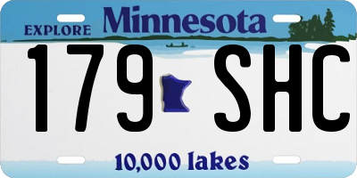 MN license plate 179SHC