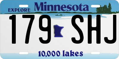 MN license plate 179SHJ