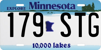 MN license plate 179STG