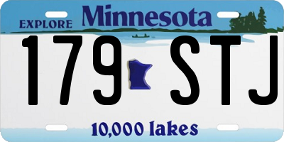 MN license plate 179STJ