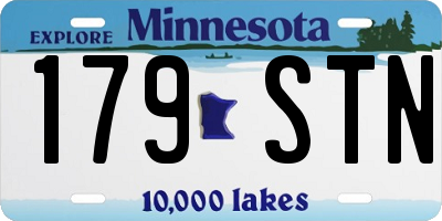 MN license plate 179STN