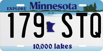 MN license plate 179STQ