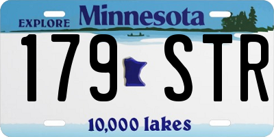 MN license plate 179STR