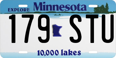 MN license plate 179STU
