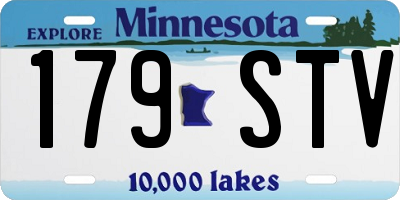 MN license plate 179STV