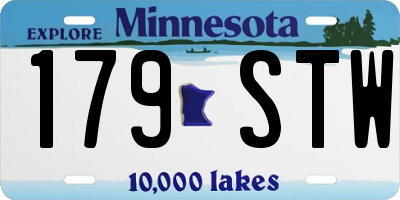 MN license plate 179STW