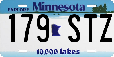 MN license plate 179STZ