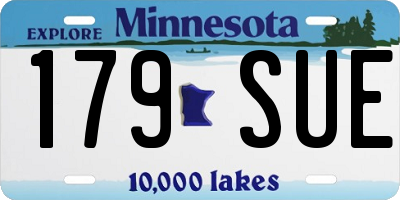 MN license plate 179SUE