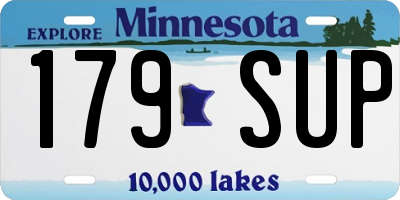 MN license plate 179SUP
