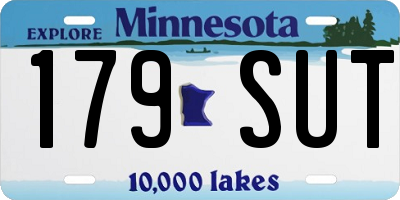 MN license plate 179SUT