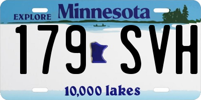 MN license plate 179SVH