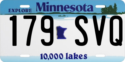 MN license plate 179SVQ