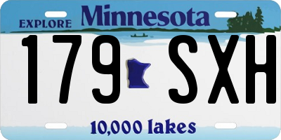 MN license plate 179SXH