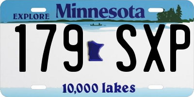 MN license plate 179SXP