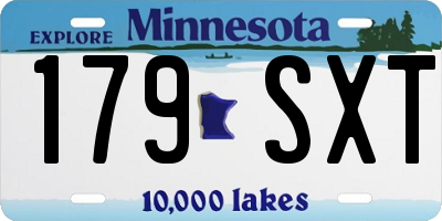 MN license plate 179SXT