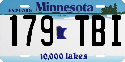 MN license plate 179TBI