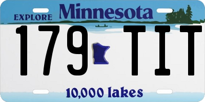 MN license plate 179TIT