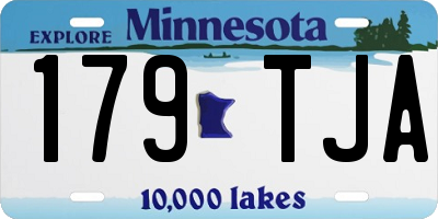 MN license plate 179TJA