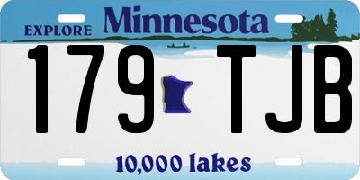 MN license plate 179TJB