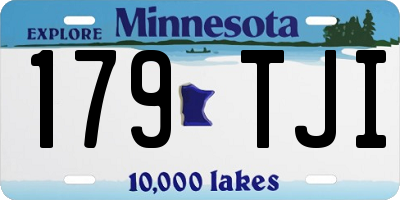 MN license plate 179TJI
