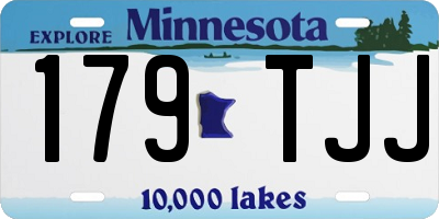 MN license plate 179TJJ
