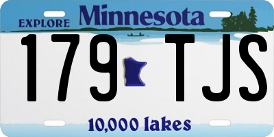 MN license plate 179TJS