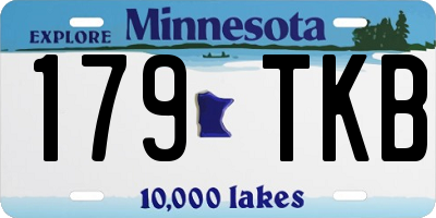 MN license plate 179TKB