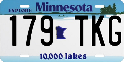 MN license plate 179TKG