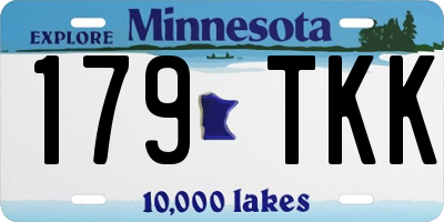 MN license plate 179TKK