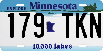 MN license plate 179TKN