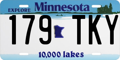 MN license plate 179TKY
