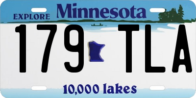 MN license plate 179TLA