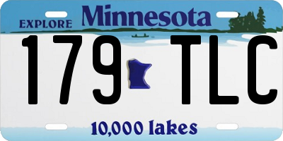 MN license plate 179TLC