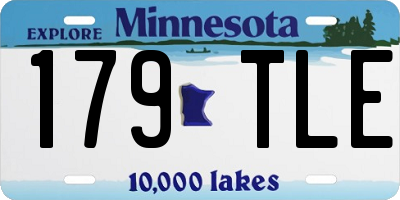 MN license plate 179TLE