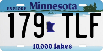 MN license plate 179TLF
