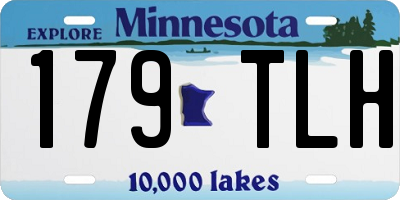 MN license plate 179TLH