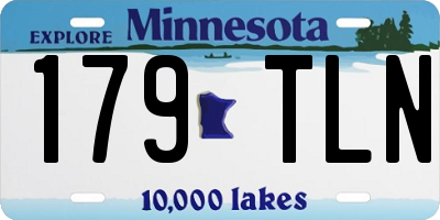 MN license plate 179TLN